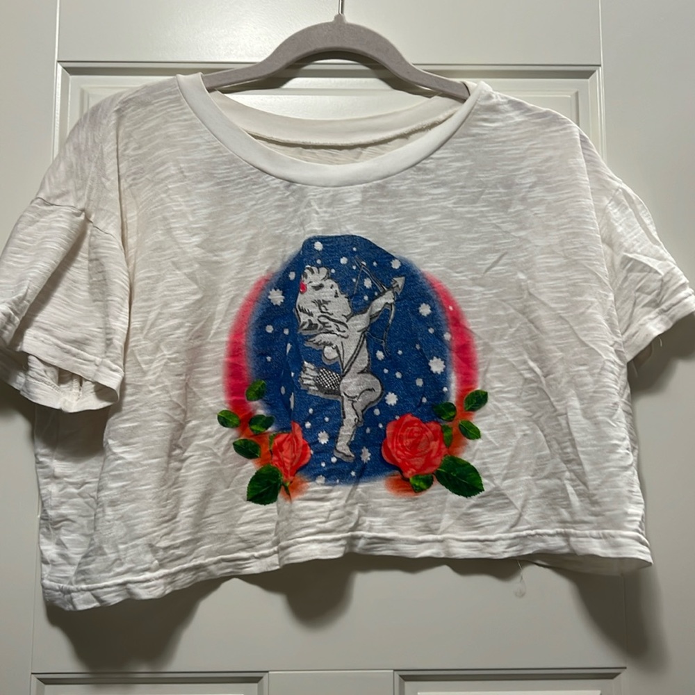 Boys Lie Crop Graphic Tee